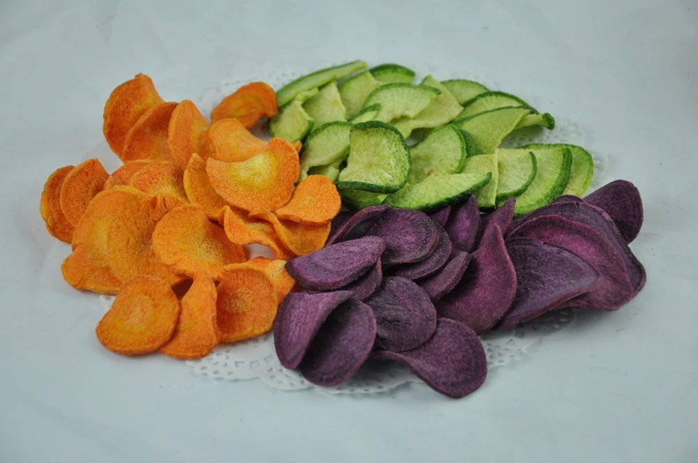 Vacuum fried Vegetable and fruit chips