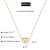 Import V&amp;R Jewelry Gold Initial Heart Necklace 14K Gold Dainty Personalized Letter Heart Choker Necklace Gift for Women Kids Child from China