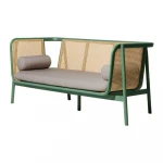 Vietnam factory modern European sofas cane wood home living room furniture