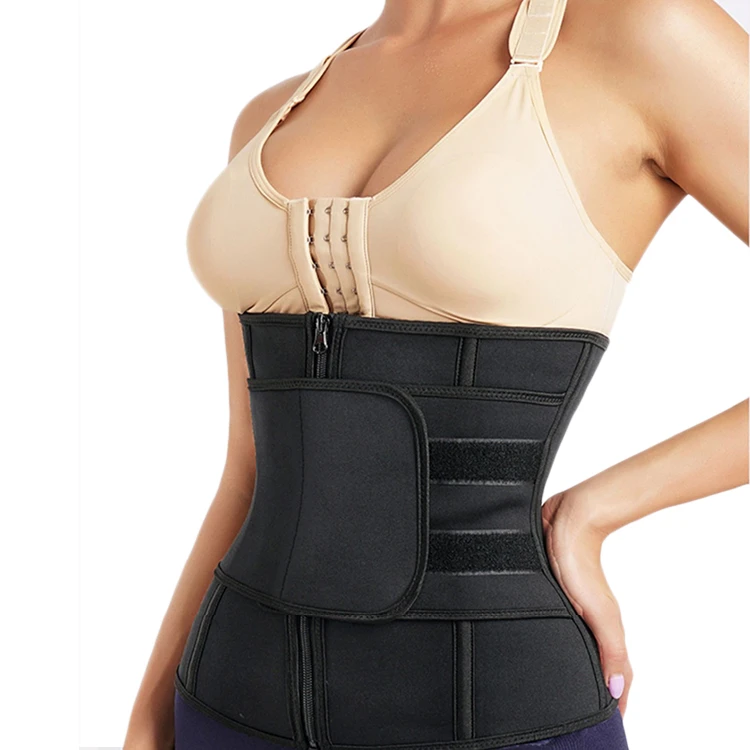 Buy PALAY® Waist Trainer for Women Workout Waist Cincher Tummy Control Corset  Shapewear Sports Girdle Slim Body Shaper with Zipper, L at