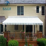 wall bracket reinforce aluminum retractable garden awning