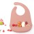 Import Waterproof Hot Selling Customised Silicone Baby Feeding Food Bibs With Crumb Catcher from China