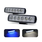 WEIKEN 12v 24v Dual Color 18W led working lights for Trucks Motorcycle Offroad Auto Car tractor Boat Lighting System