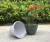 Import White Modern Flower Pots Planters Plastic Wall Garden Plastic Planters from China