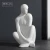 Import White modern statue human body art sculpture ceramic figurine crafts ornament home interior accessories for living room decor from China
