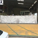 White natural stone prices and white onyx marble parquet floors and TV background walls