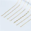 Wholesale 18K Gold Plated 925 Sterling Silver Necklace Clavicle Chain