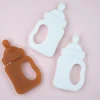 Wholesale 2020 new invented newborn bottle shaped nano silver bpa free baby silicon teether