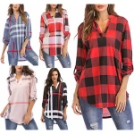 Wholesale 2021 designer shirts womens comfy casual tops blouses tshirts stripe blouse women shirt