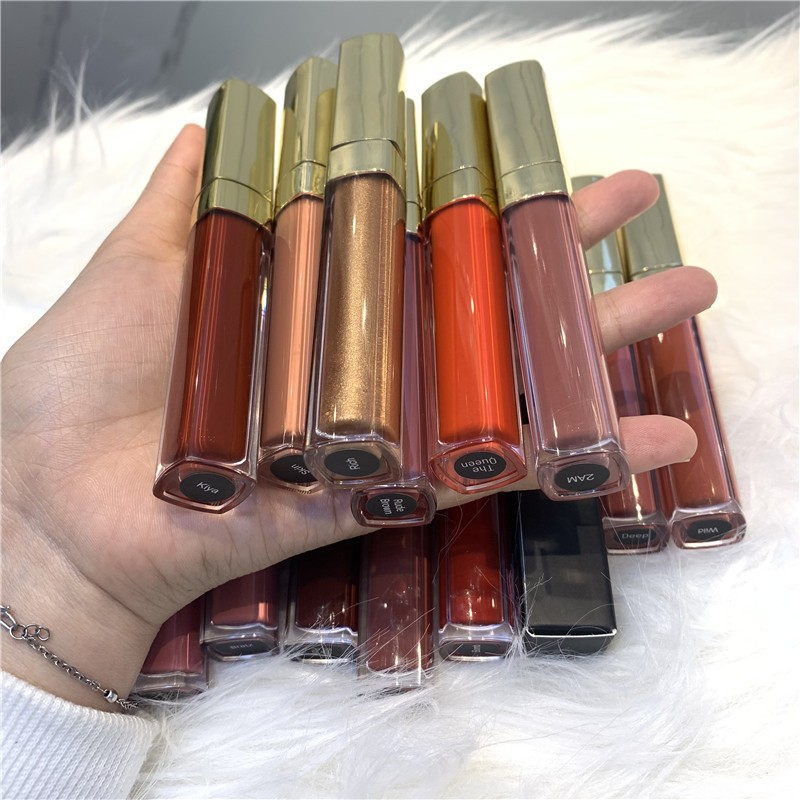Wholesale 60colors lip gloss Long-lasting  Shimmer gloss  lip gloss private label  ClearGlitter  Lipgloss