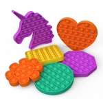 Wholesale Amazon Best Seller Silicone Anxiety Relief Stress Reliever Autism Toy Push Pop Bubble Fidget Sensory Toy