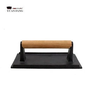 Wholesale Bacon Meat Press Customized Cast Iron Grill Press