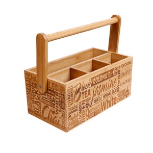 Wholesale bamboo Kitchen Cooking Tools Holder Cutlery Storage For Table Kitchen Utensils Storage Holder