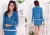 Import wholesale cheap blue velour tracksuit sweatshirt clothing zip up sportswear for women with dress from China