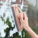 Wholesale cheap kitchen bathroom tools folding plastic washable cleaning brush sponge