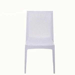 Wholesale China cheap furniture stackable plastic rattan dining cafe snack outdoor garden chair