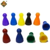 Wholesale colored Plastic Halma Pawns Play Pieces for board game