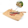Wholesale Custom Rectangle Bamboo Wooden Chopping Block Cutting Board