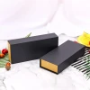 Wholesale Custom Rectangular Business Gift Packaging box, Creative Personality Drawer Box Cosmetics Black Card Cardboard Box