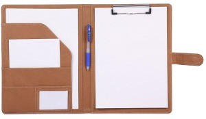 Wholesale High-Grade Leather Office Meeting Pad A4 Drawing Writing Desk Board, Conference Magnets Clips File Holder