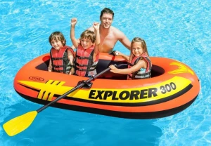 Wholesale INTEX 58331 EXPLORE 200 BOAT SET 2 person rowing boat inflatable fishing boat