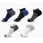 Wholesale Knit Low Cut Ankle Anti Slip Compression Men Athletic No Show Cycling Running Sports Socks