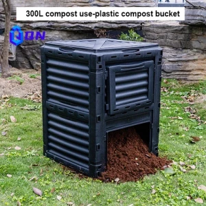 Wholesale 300L PP Black Green Color Garbage Recycling Square Compost Bin
