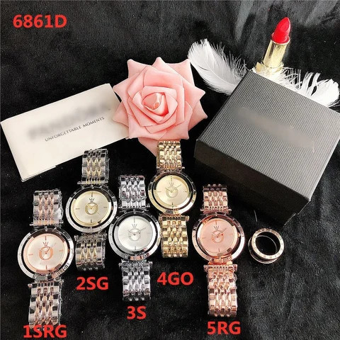 Wholesale Luxury Exquisite Pandor Ladies Diamond Automatic Quartz Watch Rotatable Watches For Women