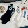 Wholesale manufacturing of new fashion socks fashion couple socks custom interesting cartoon head casual cotton socks