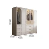 Wholesale Modern 3 Door 5 Door Wardrobes Latest Designs for Small Bedrooms Hotels and Wall Installations