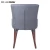 Import Wholesale modern PU PVC leather cover upholstered  dining chair with wooden legs for restaurant and dining room use from China