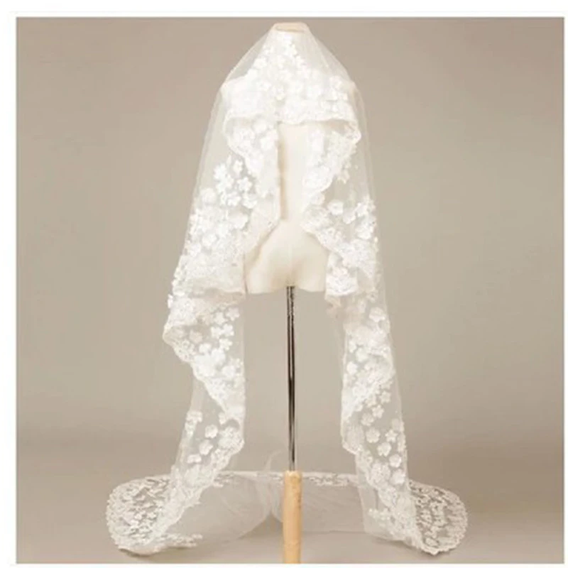 Wholesale new style bridal petal veil soft wedding veil 3 meters long bridal veil