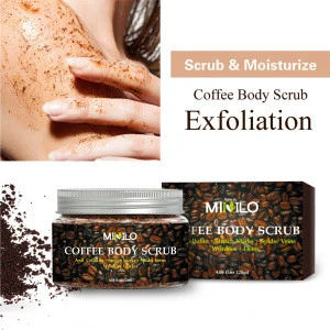 Wholesale OEM Private Label Natural Coffee Face Scrub Organic Deep Cleansing Facial Body Scrub