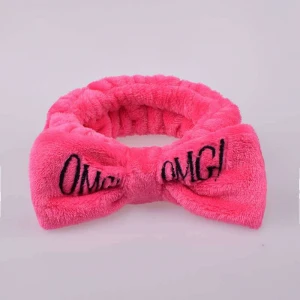 Wholesale OMG Hairband WomenS Face Towel Make-Up Elastic Hairband Coral Fleece Headband Hair Accessories