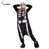 Wholesale Plus Size Halloween Onesie Skeleton Costume With Hoodies