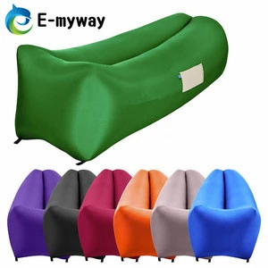 Wholesale price beach rest sleeping inflatable  lounge fast inflating air sleeping bags for summer