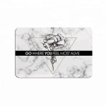 wholesale print instant dry japanese marble eco-friendly material custom size water absorbent thin non slip diatomite bath mat