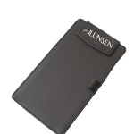 Wholesale Print Logo Leather Mini Receipt Storage Clipboard For Restaurant
