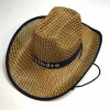 Wholesale Promotional Bulk Mexican Custom Logo Paper XXl Straw Cowboy Hats For Adults, Corwboy Straw Hat