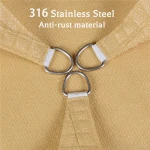 Wholesale uv resistant waterproof custom square HDPE sun sail shades