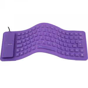 wholesale Wired Usb Cable Soft Washable Waterproof Silicone Flexible Keyboard Folding Keyboard