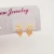 Import wholesale zircon clips earrings 18k gold plated women american and european fashion fine jewelry brass Copper earrings from China