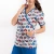 Wholesales cartoon printed women scrubs uniforms with two waist side pockets