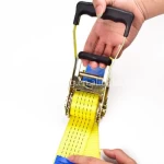 Winnerlifting 1.5 " cargo lashing belt/ratchet tie down with rubber soft handle