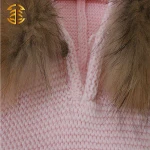 Winter Baby Children Hedging Detachable Cardigan Fur Collar Sweater