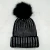 Import Winter Hats Faux Fur Pom Pom Rhinestone  Style Women Beanies Warm Knitted Hat Ladies   Cap from China