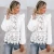 Import Women Floral Lace Blouses Boho Long Sleeve White Tops Ladies Hollow Out Shirts Autumn Spring Elegant Blouse Streetwear S-XL from China