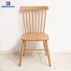 Wooden High Back Cafe Chair Rubber Wood Commercial Furniture