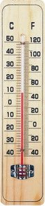Wooden Indoor-Outdoor Thermometer