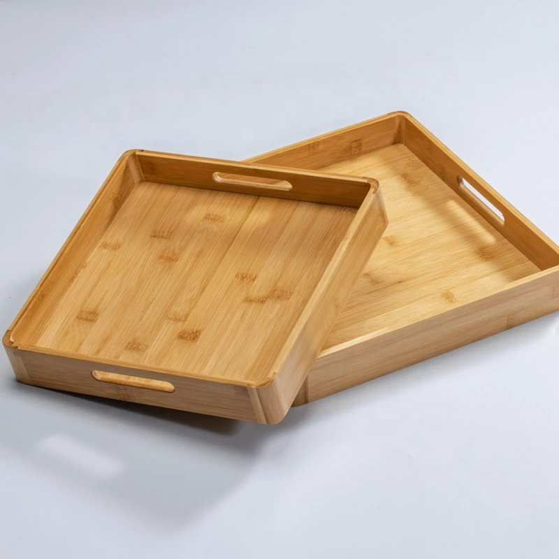 Wooden tray manufacturer custom food bbq serving tray
